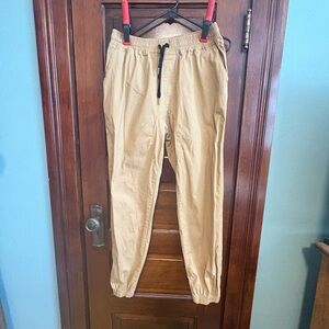 Men's Tan Jogger Pants